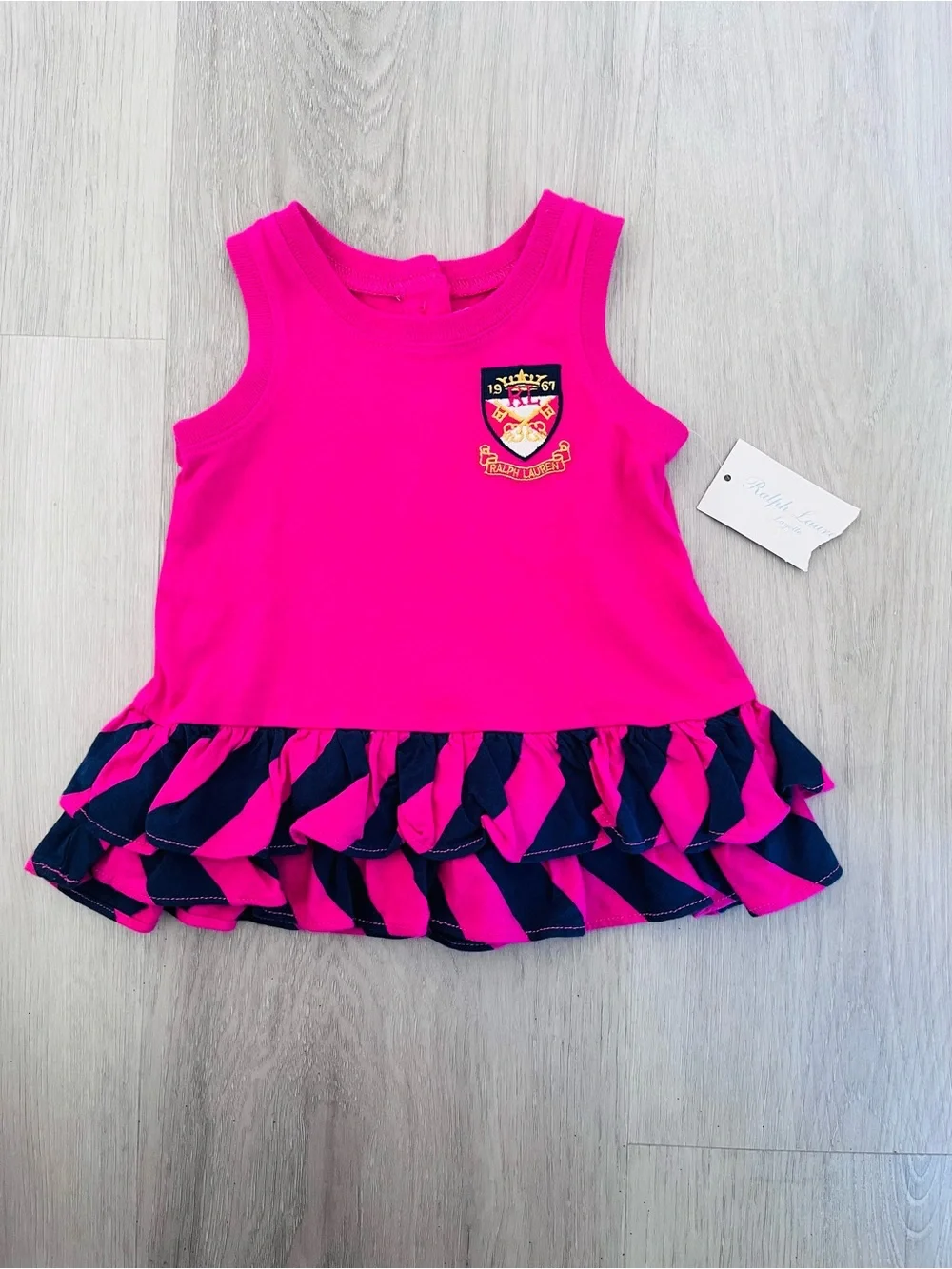 NWT Baby Girls Ralph Lauren 2pc dress set